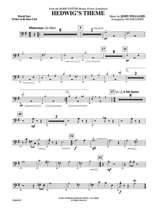 Hedwig's Theme (from Harry Potter): (wp) B-flat Tuba B.C.