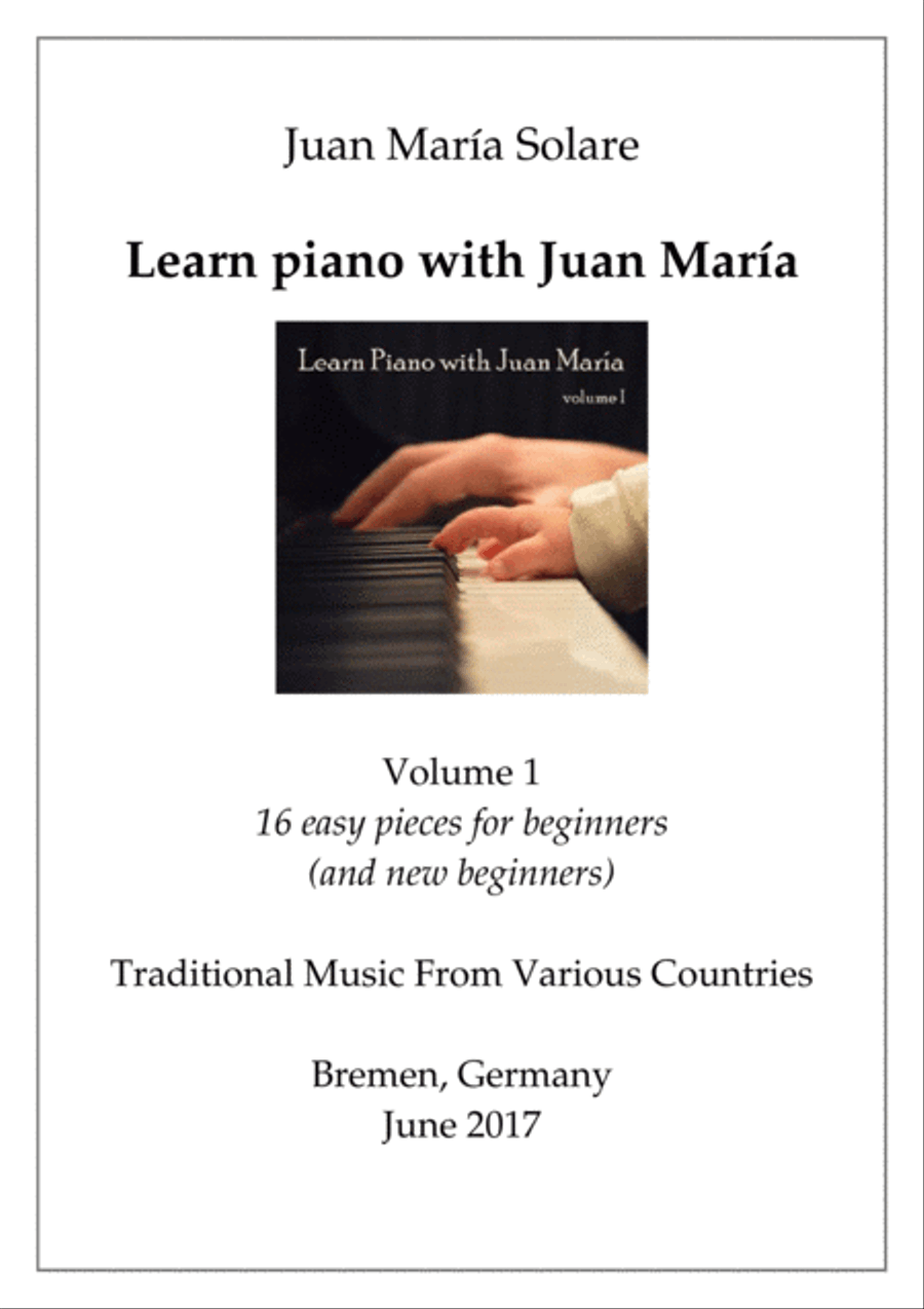 Learn Piano with Juan Maria (vol. 1) Piano Method scores gallery preview page 1