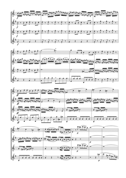 String Quartet Op. 76 No. 4 "Sunrise" for Saxophone Quartet (SATB) image number null