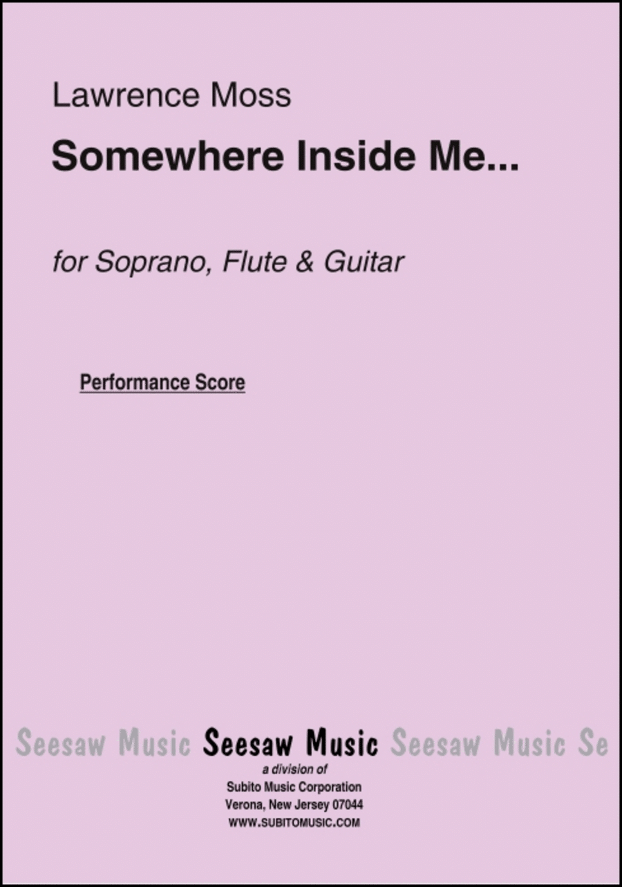 Somewhere Inside Me... Somewhere Inside Me... Choir scores gallery preview page 1