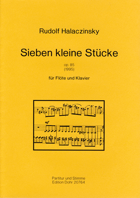 Sieben kleine Stücke für Flöte und Klavier op. 85 (1996)