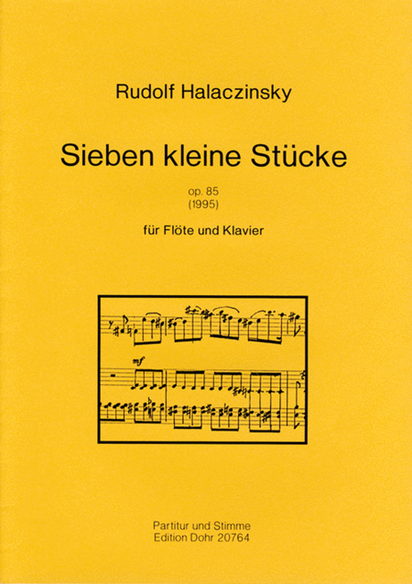 Sieben kleine Stücke für Flöte und Klavier op. 85 (1996)