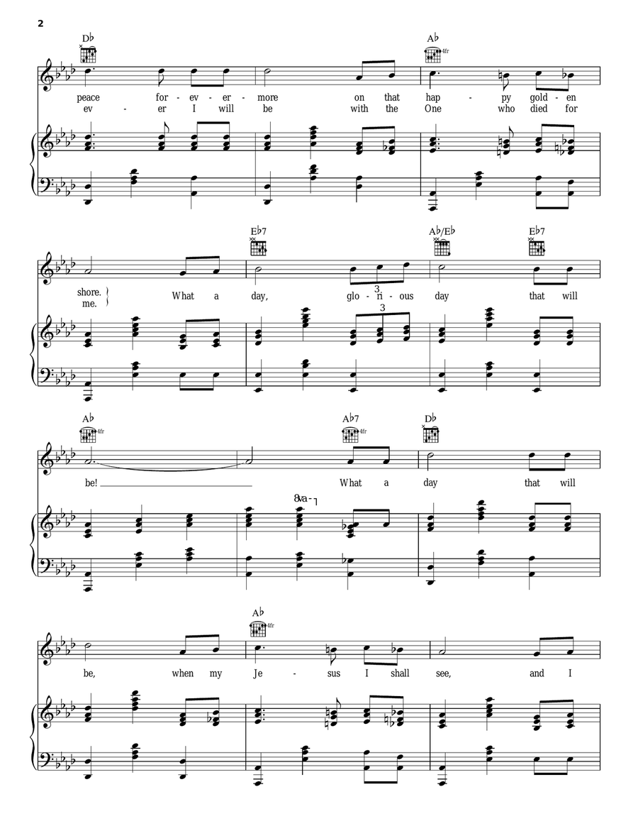 What A Day That Will Be Piano, Vocal, Guitar scores gallery preview page 2