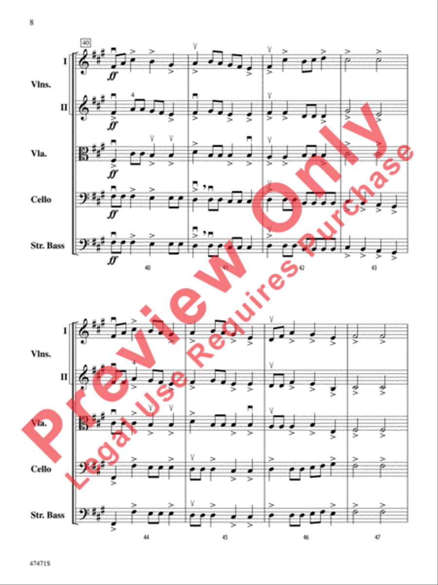 The Monster Named Stretch String Orchestra scores gallery preview page 9