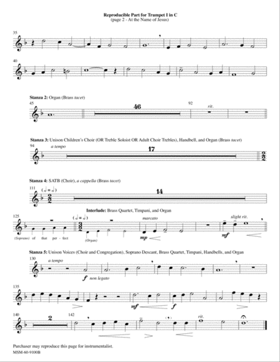 At the Name of Jesus Choir scores gallery preview page 5