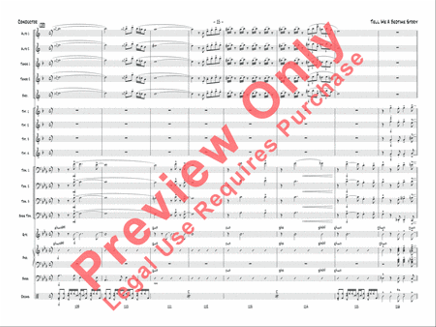 Tell Me a Bedtime Story Tell Me a Bedtime Story Jazz Ensemble scores gallery preview page 16