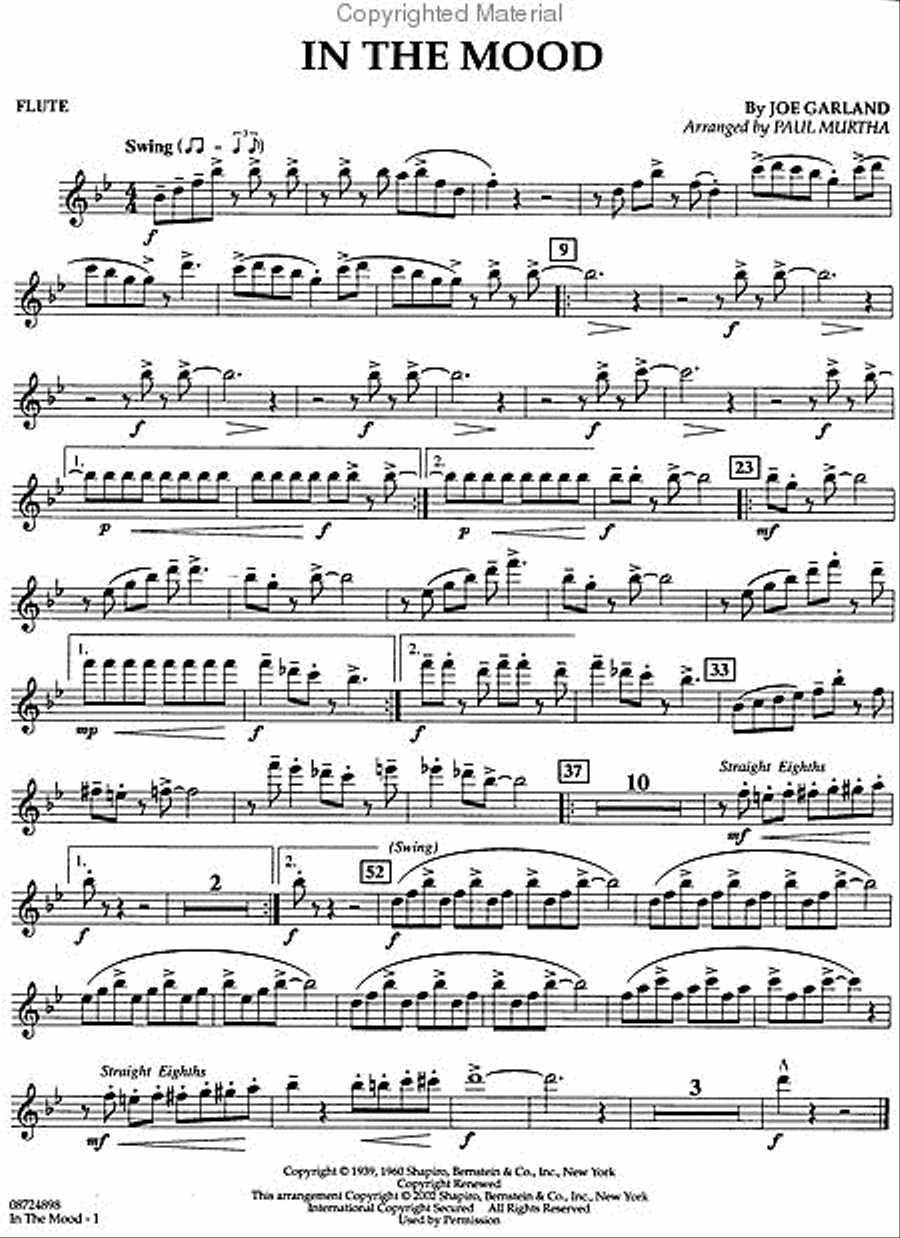 In the Mood In the Mood Concert Band scores gallery preview page 4
