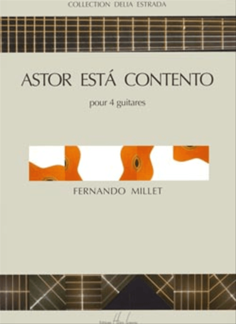 Astor Esta Contento Guitar Ensemble scores gallery preview page 1