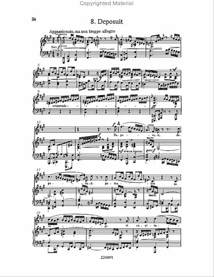 Magnificat in D major, BWV 243 Choir scores gallery preview page 36
