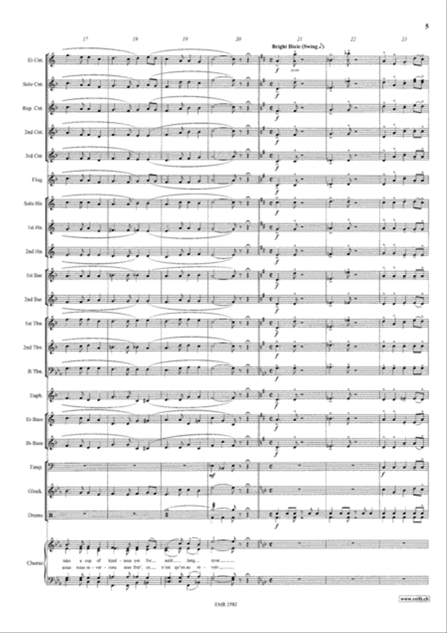 Auld Lang Syne 4-Part scores gallery preview page 6