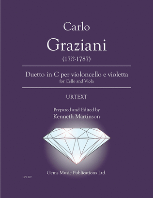Book cover for Duetto in C per violoncello e violetta