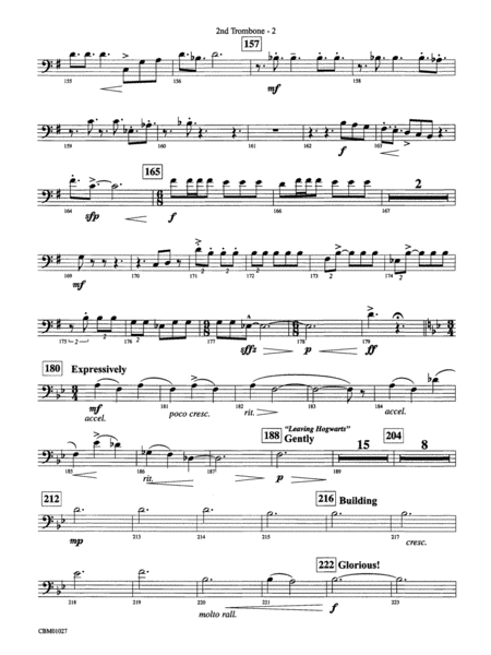Harry Potter Symphonic Suite: 2nd Trombone