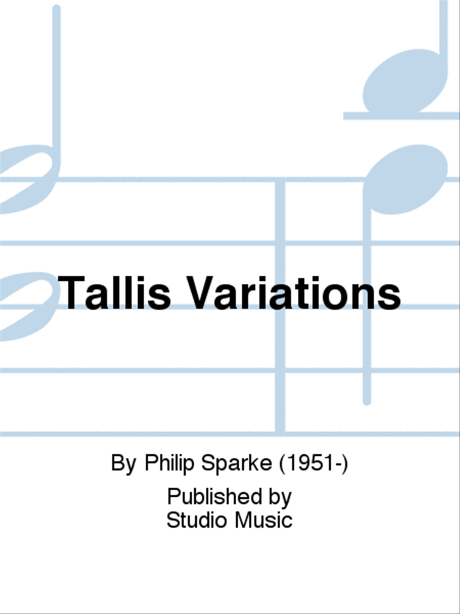 Tallis Variations Brass Band scores gallery preview page 1