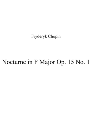 Nocturne in F Major Op. 15 No. 1