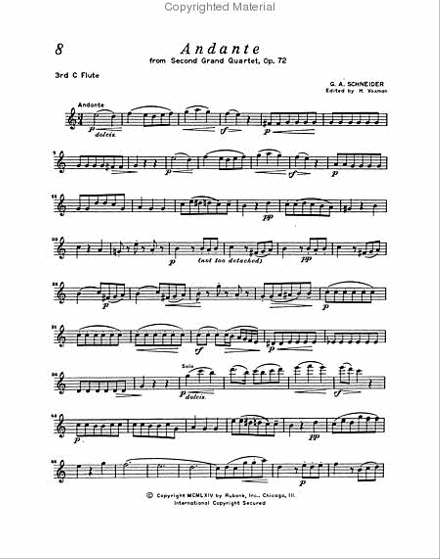 Quartet Repertoire for Flute Flute Quartet scores gallery preview page 4
