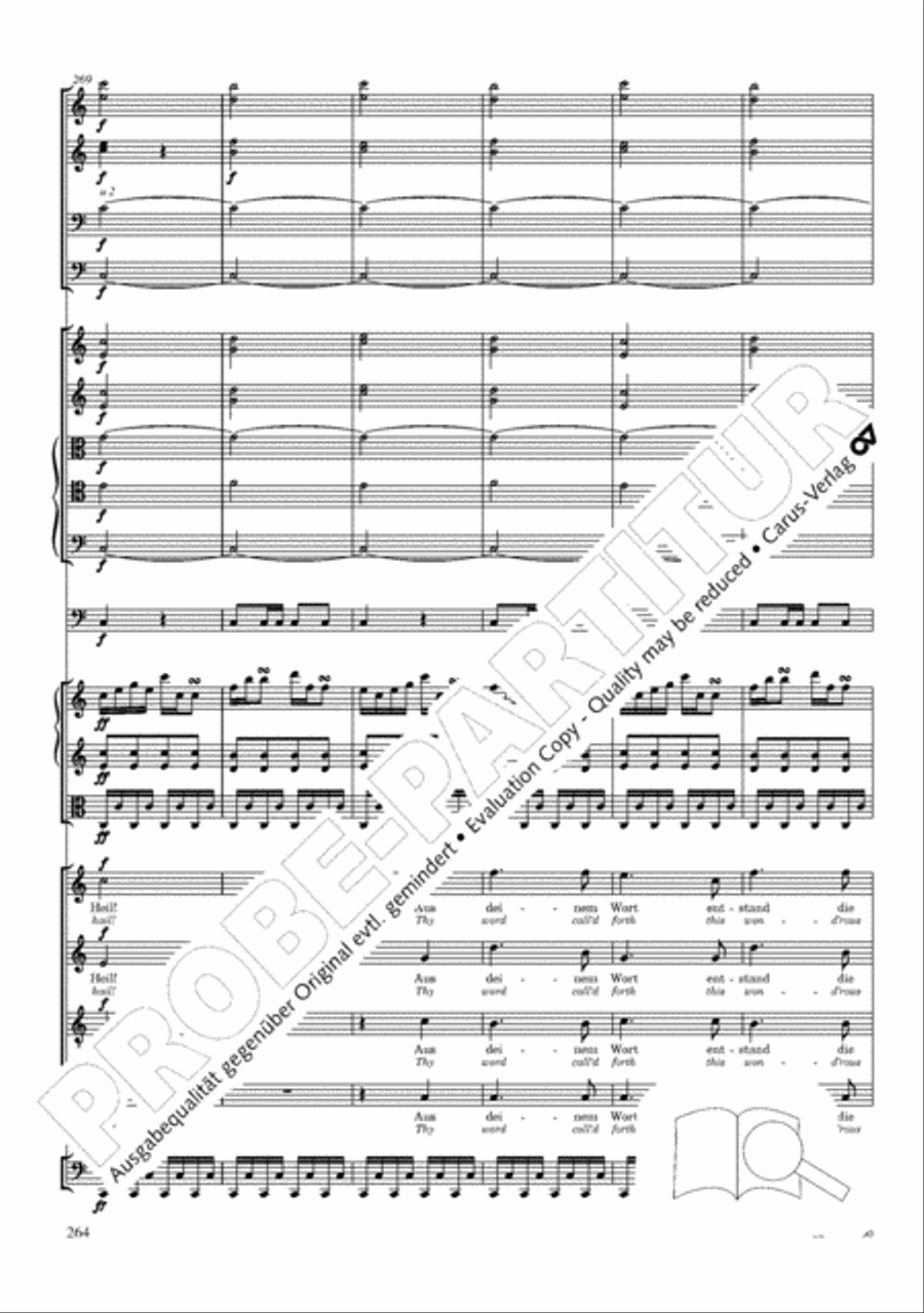 The Creation (Die Schopfung) 4-Part scores gallery preview page 284