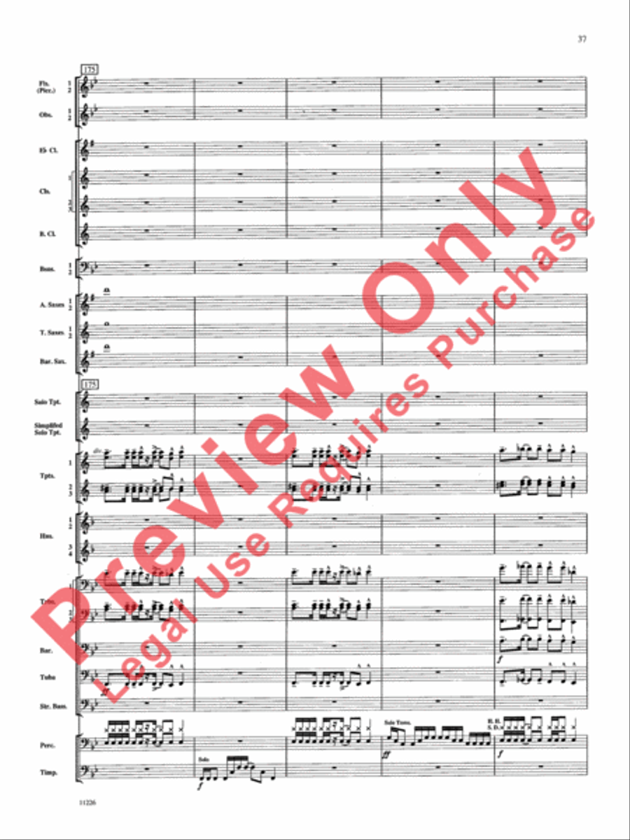 American Jazz Suite American Jazz Suite Concert Band scores gallery preview page 38