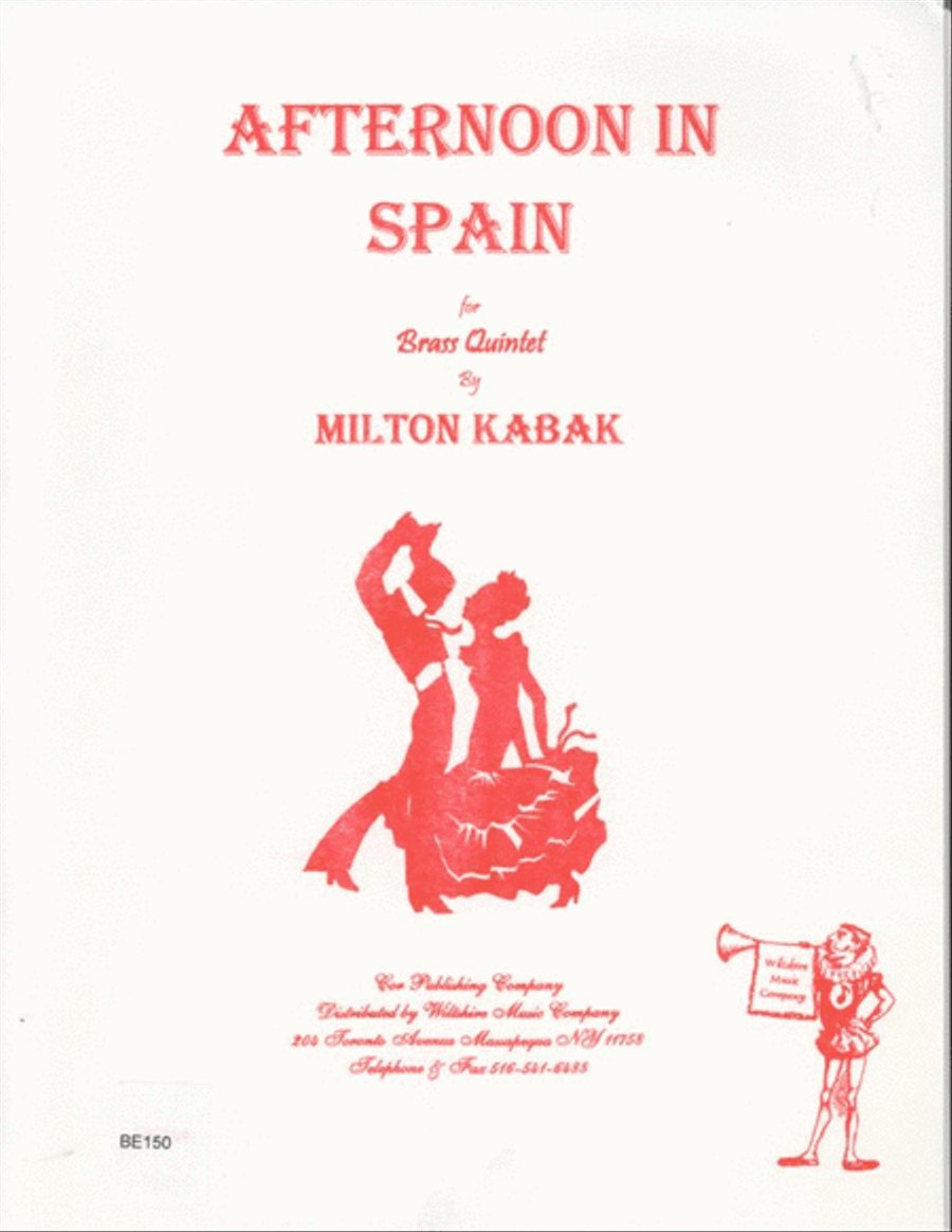 Afternoon in Spain Brass Quintet scores gallery preview page 1