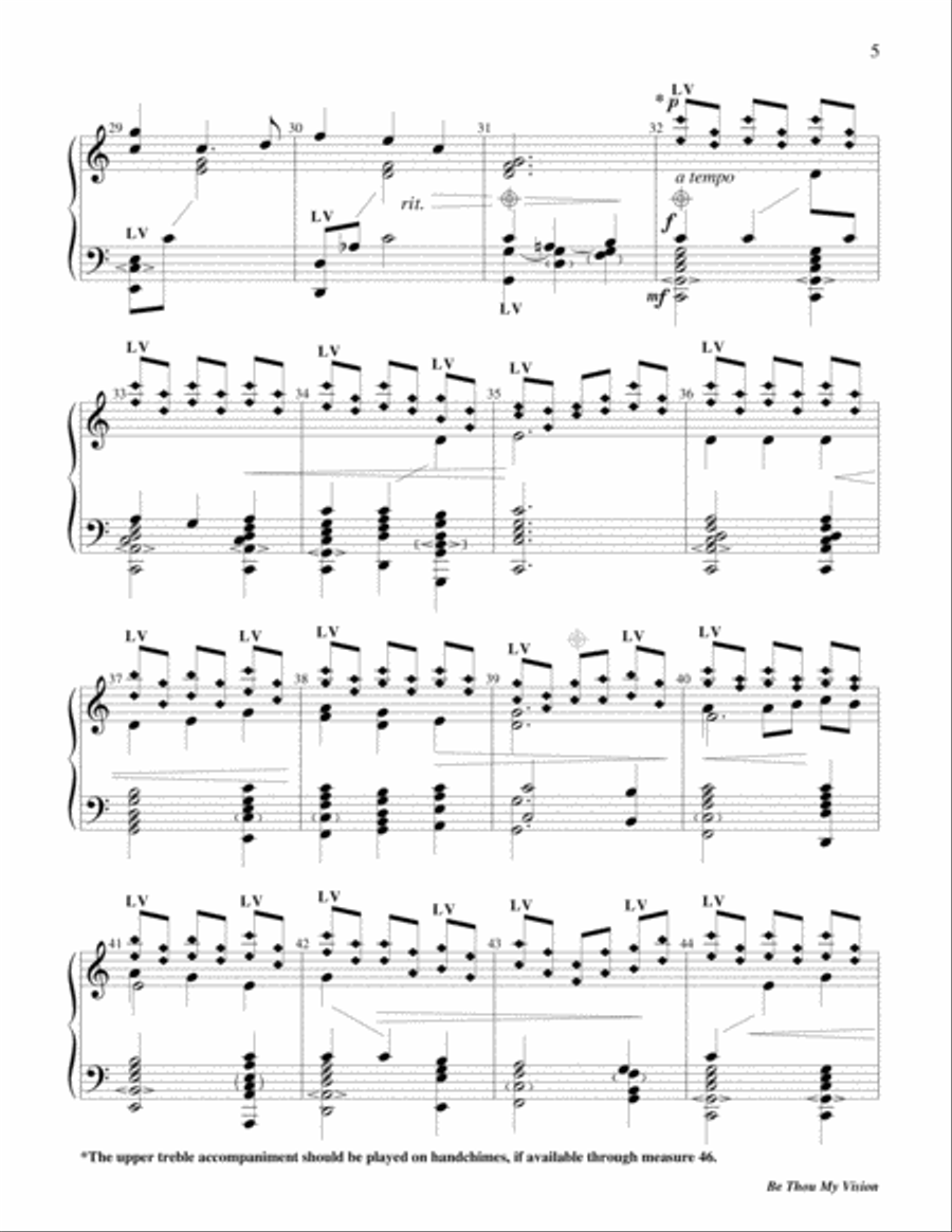 Be Thou My Vision Be Thou My Vision 5-Octaves scores gallery preview page 4