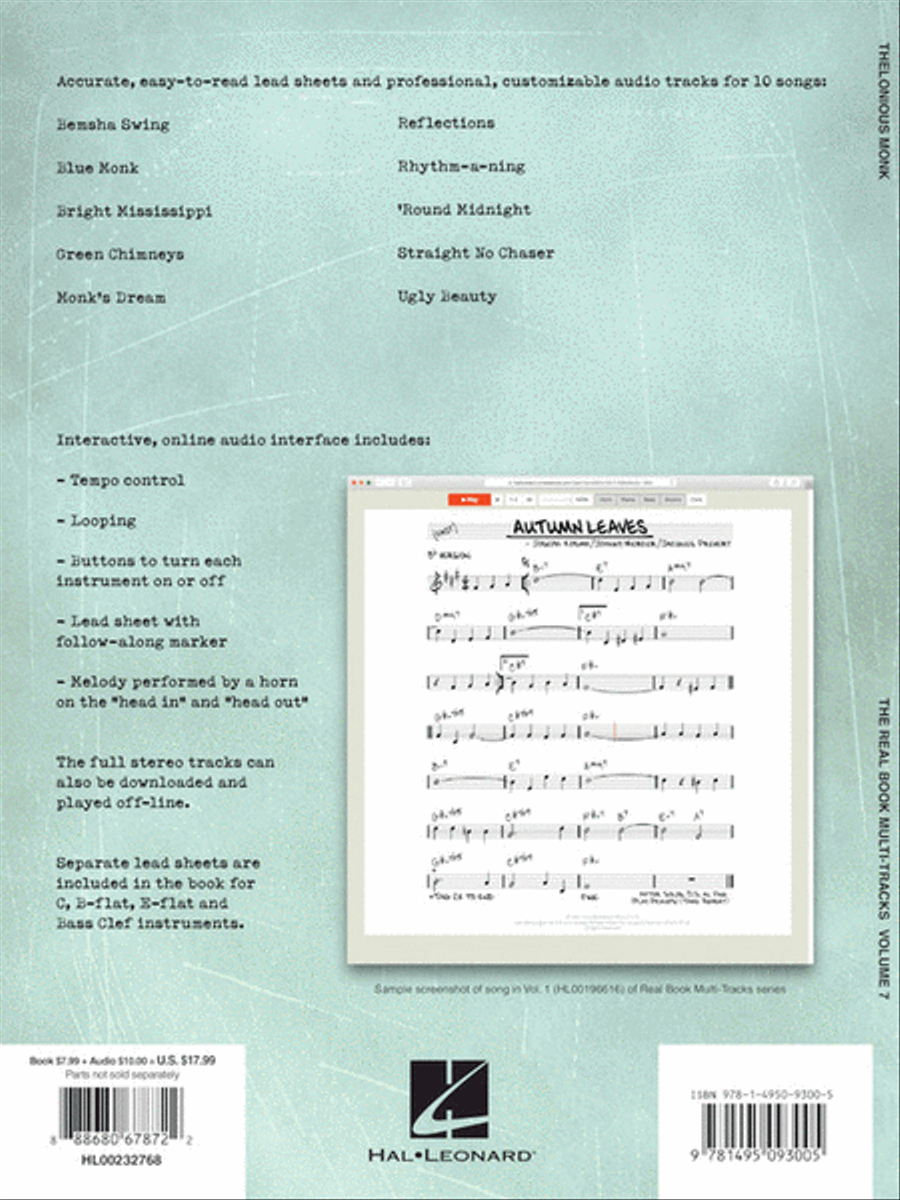 Thelonious Monk Play-Along Piano scores gallery preview page 4