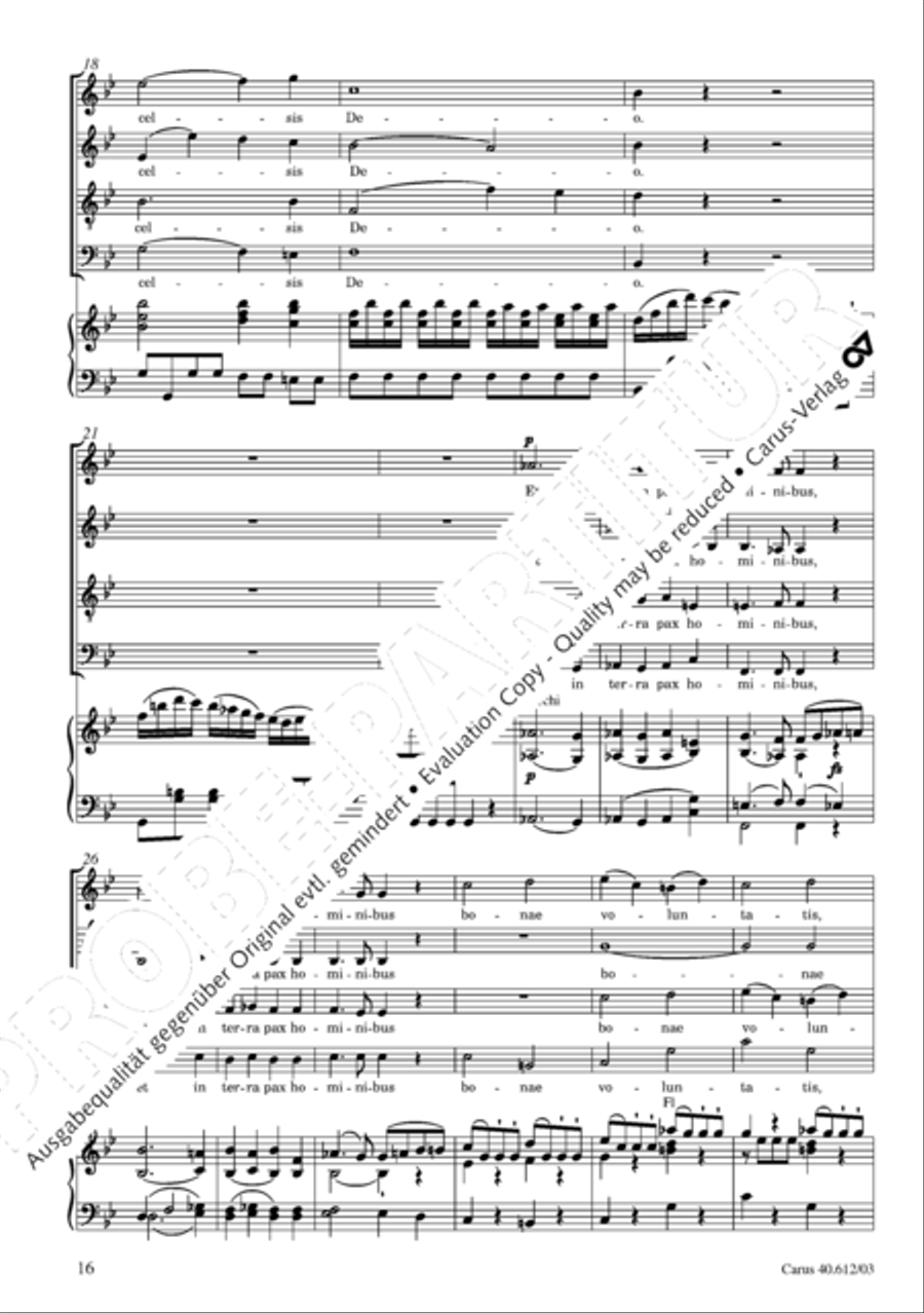 Harmoniemesse in B 4-Part scores gallery preview page 17
