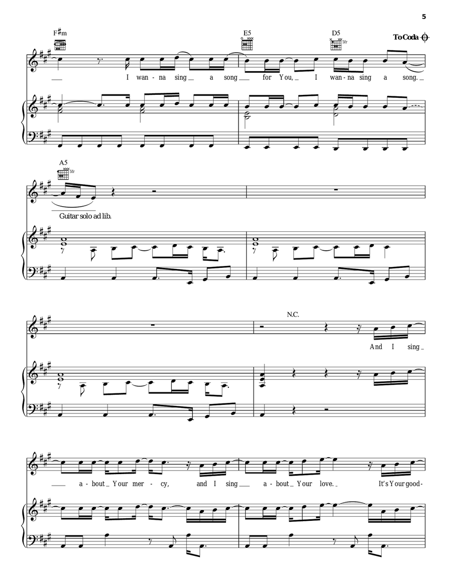 Sing A Song Sing A Song Piano, Vocal, Guitar scores gallery preview page 5