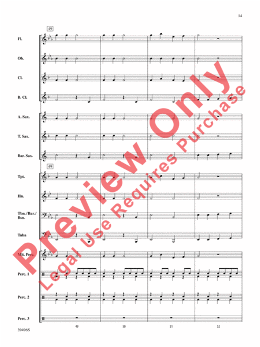 Hear Them Jingle Bells! Concert Band scores gallery preview page 15