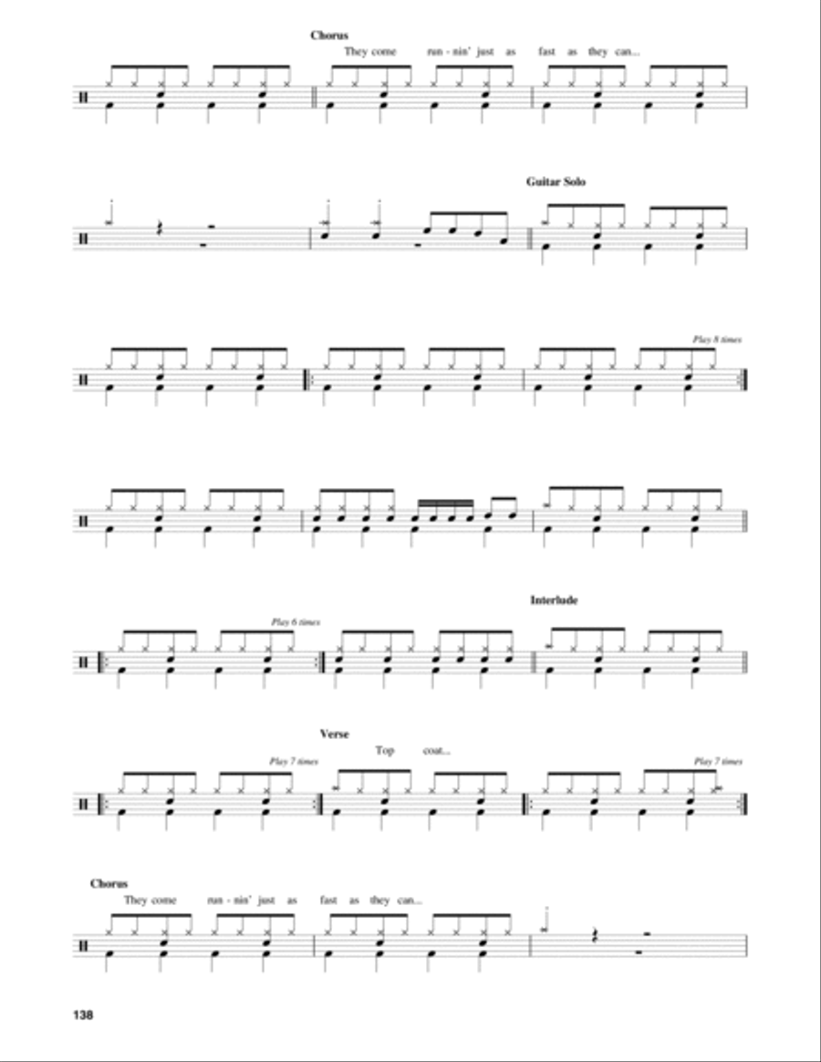 Sharp Dressed Man Sharp Dressed Man Drum Set scores gallery preview page 2