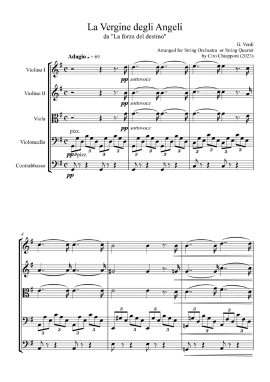 La Vergine degli Angeli La Vergine degli Angeli Cello scores gallery preview page 2