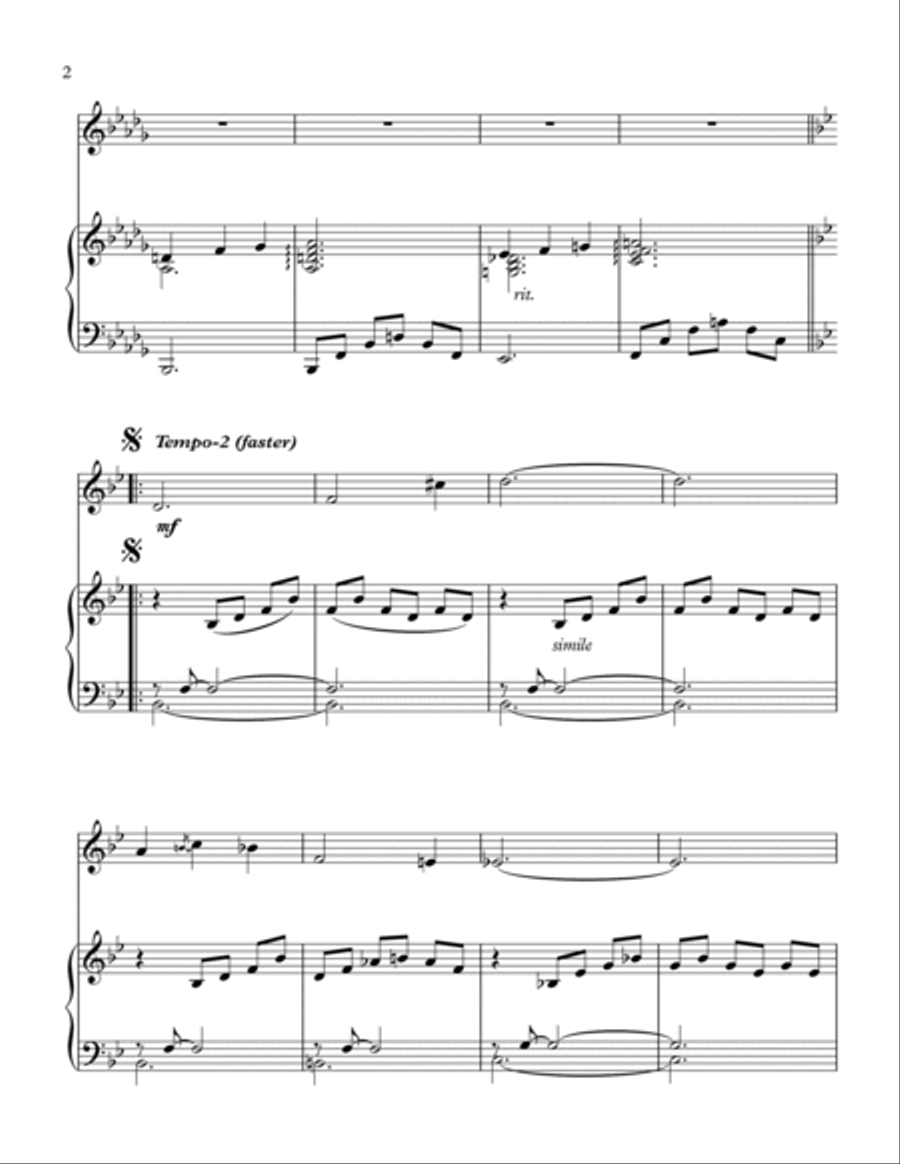 Somewhere, My Love Violin Solo scores gallery preview page 3