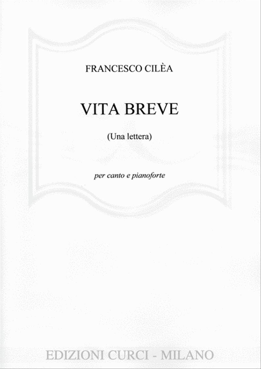 Vita breve Vita breve Voice Solo scores gallery preview page 1
