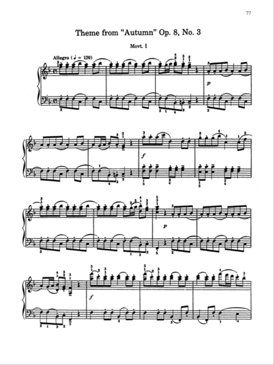 32 Arrangements of Favorite Masterpieces Piano Solo scores gallery preview page 4