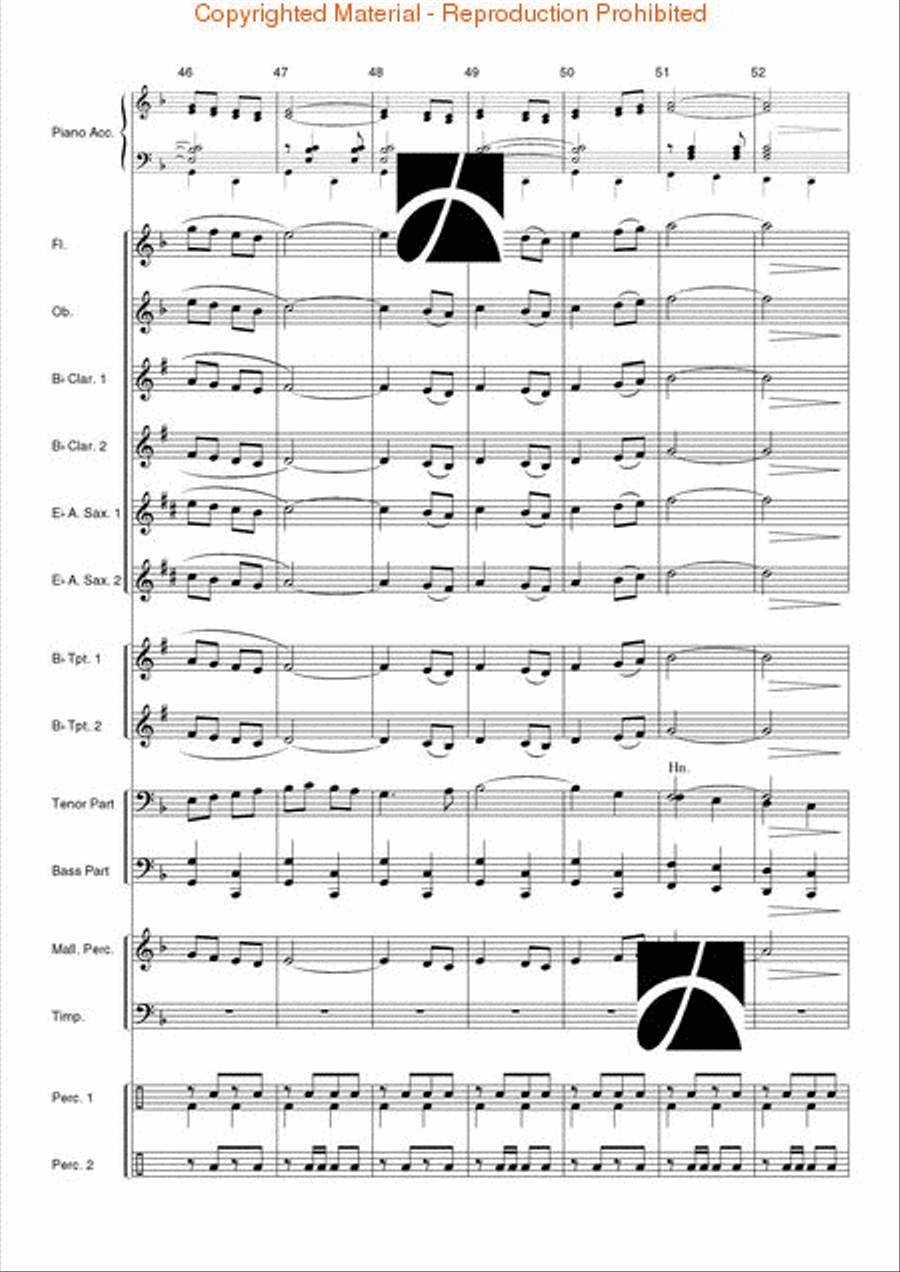 Spanish Overture Concert Band scores gallery preview page 9