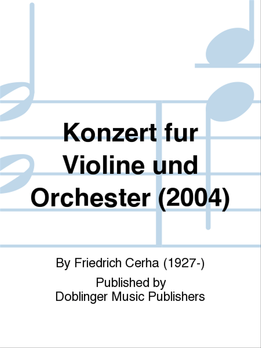 Konzert fur Violine und Orchester (2004) Orchestra scores gallery preview page 1