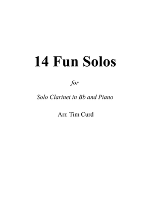 Book cover for 14 Fun Solos for Clarinet in Bb and Piano