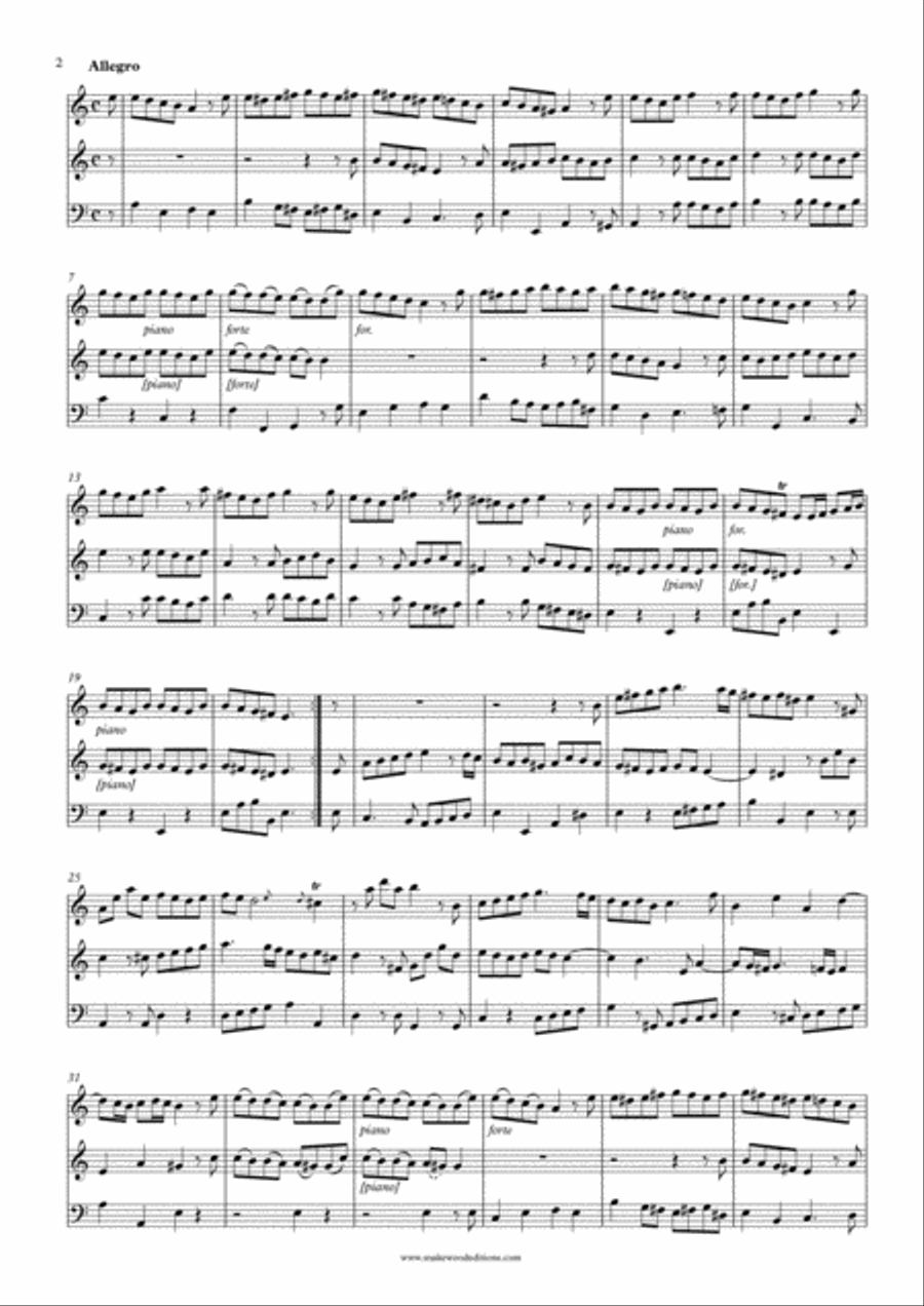 Telemann – Trio Sonata Polonaise TWV 42:a 5 Small Ensemble scores gallery preview page 3