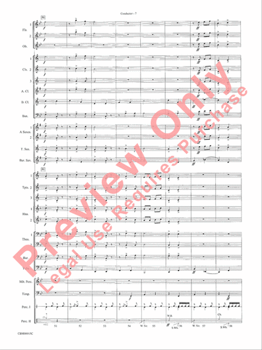 Cartoon Carnival Concert Band scores gallery preview page 10
