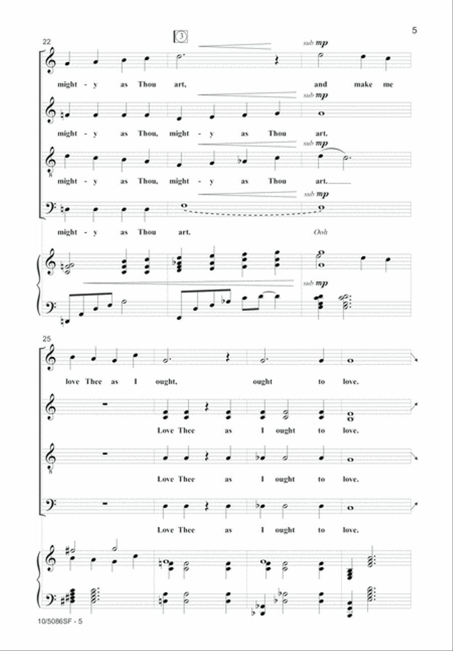 Spirit of God, Descend Upon My Heart 4-Part scores gallery preview page 5