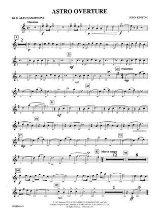 Astro Overture: E-flat Alto Saxophone