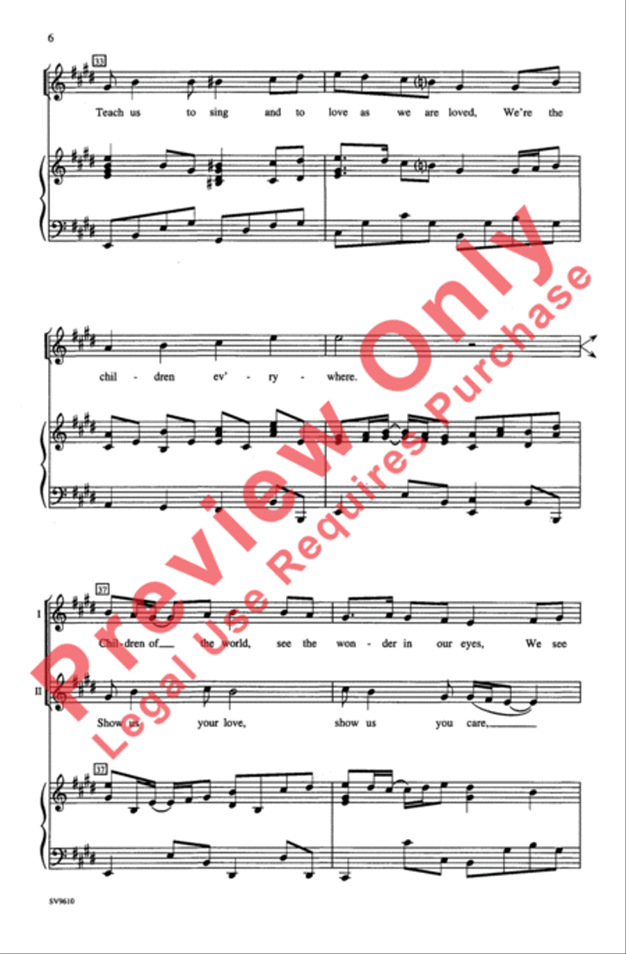 Children of the World Children of the World 2-Part scores gallery preview page 6