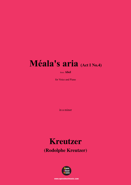R. Kreutzer-Méala's aria(Act I No.4),in a minor