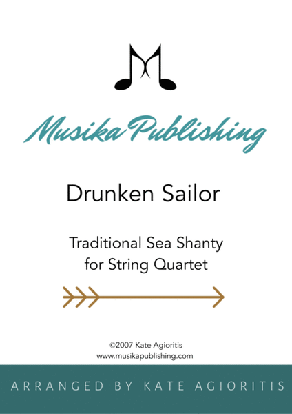 Drunken Sailor - for String Quartet image number null