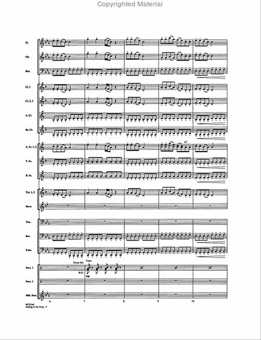 Rolling in the Deep Concert Band scores gallery preview page 3