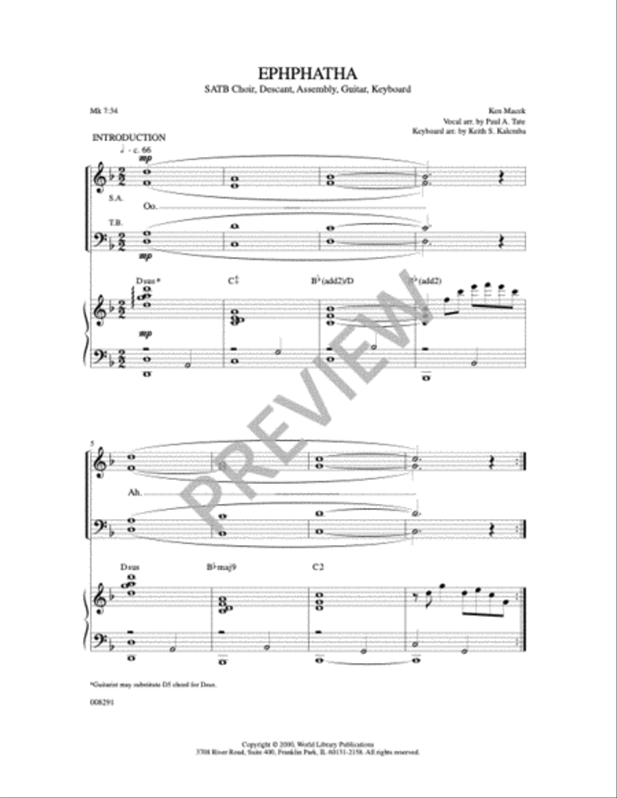 Ephphatha 4-Part scores gallery preview page 5