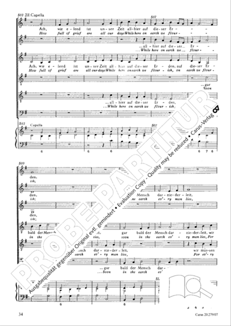 Musikalische Exequien I-III Orchestra scores gallery preview page 35