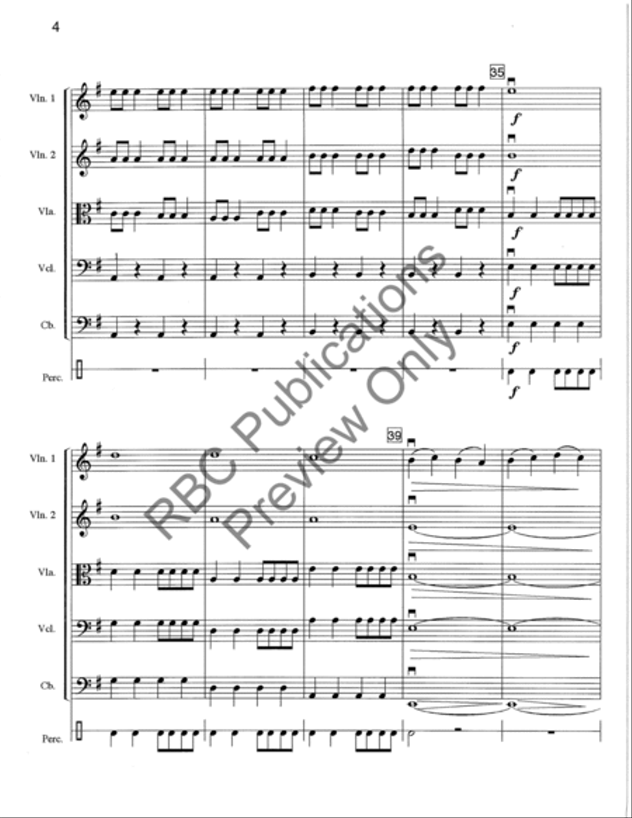 We Three Kings Rock (Score) String Orchestra scores gallery preview page 7