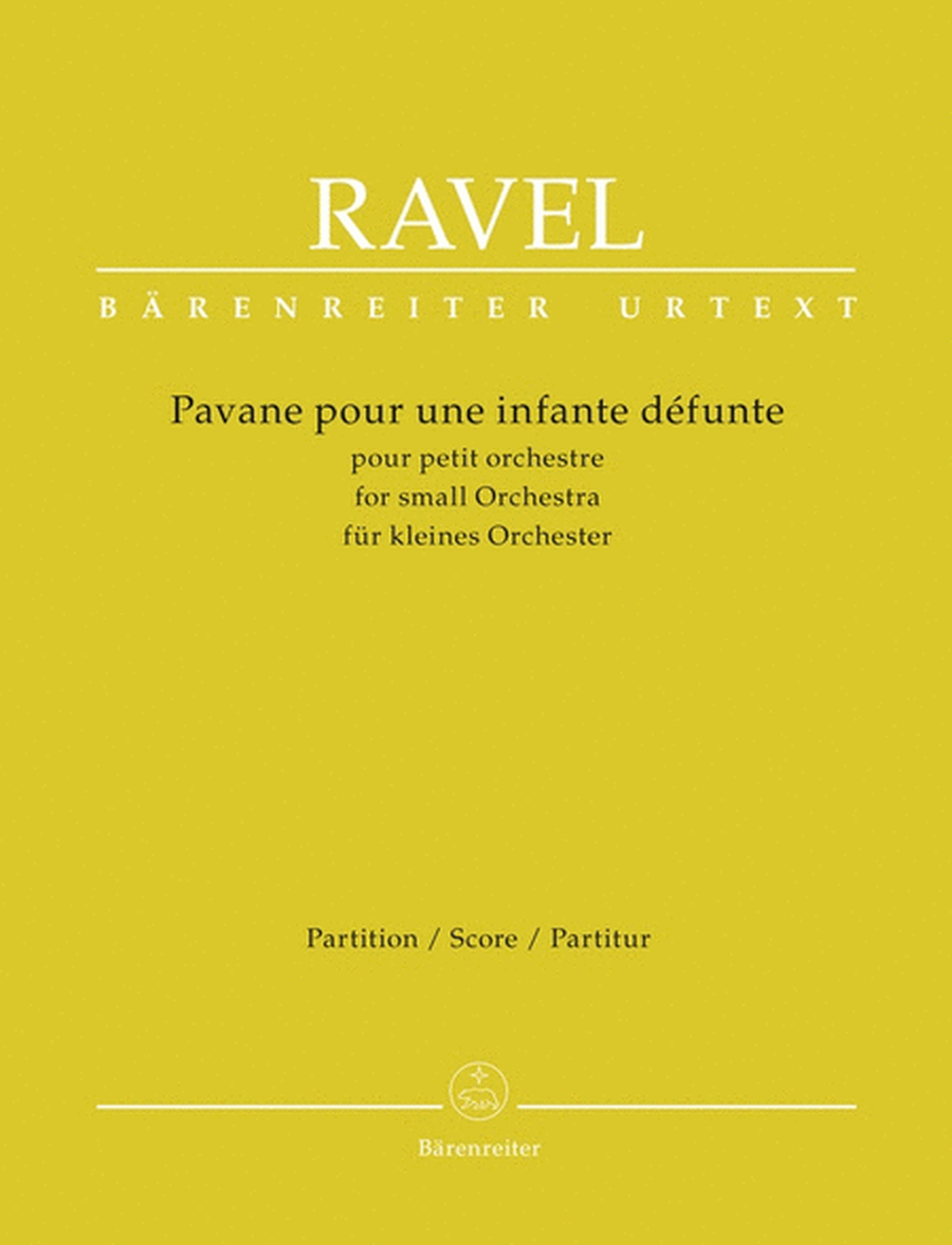 Ravel - Pavane For A Dead Princess Full Score