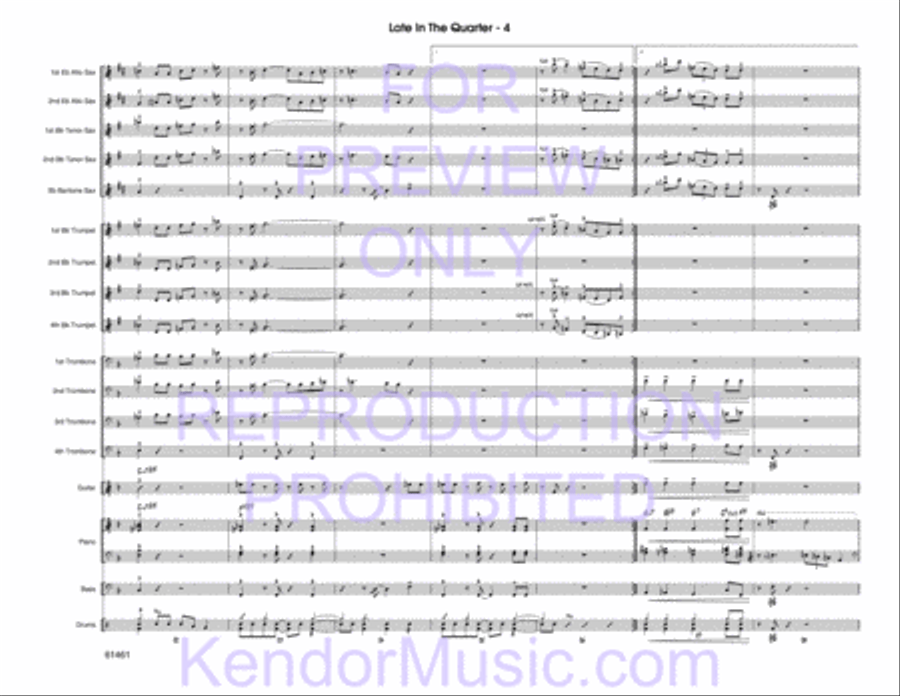 Late In The Quarter Jazz Ensemble scores gallery preview page 6