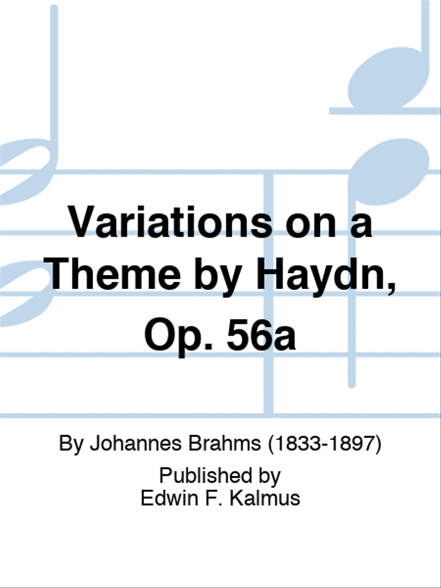 Variations on a Theme by Haydn, Op. 56a Set of Parts scores gallery preview page 1
