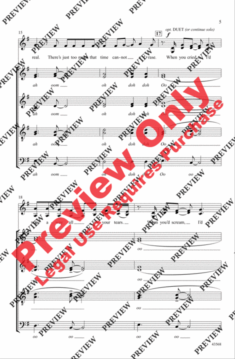 My Immortal 4-Part scores gallery preview page 5